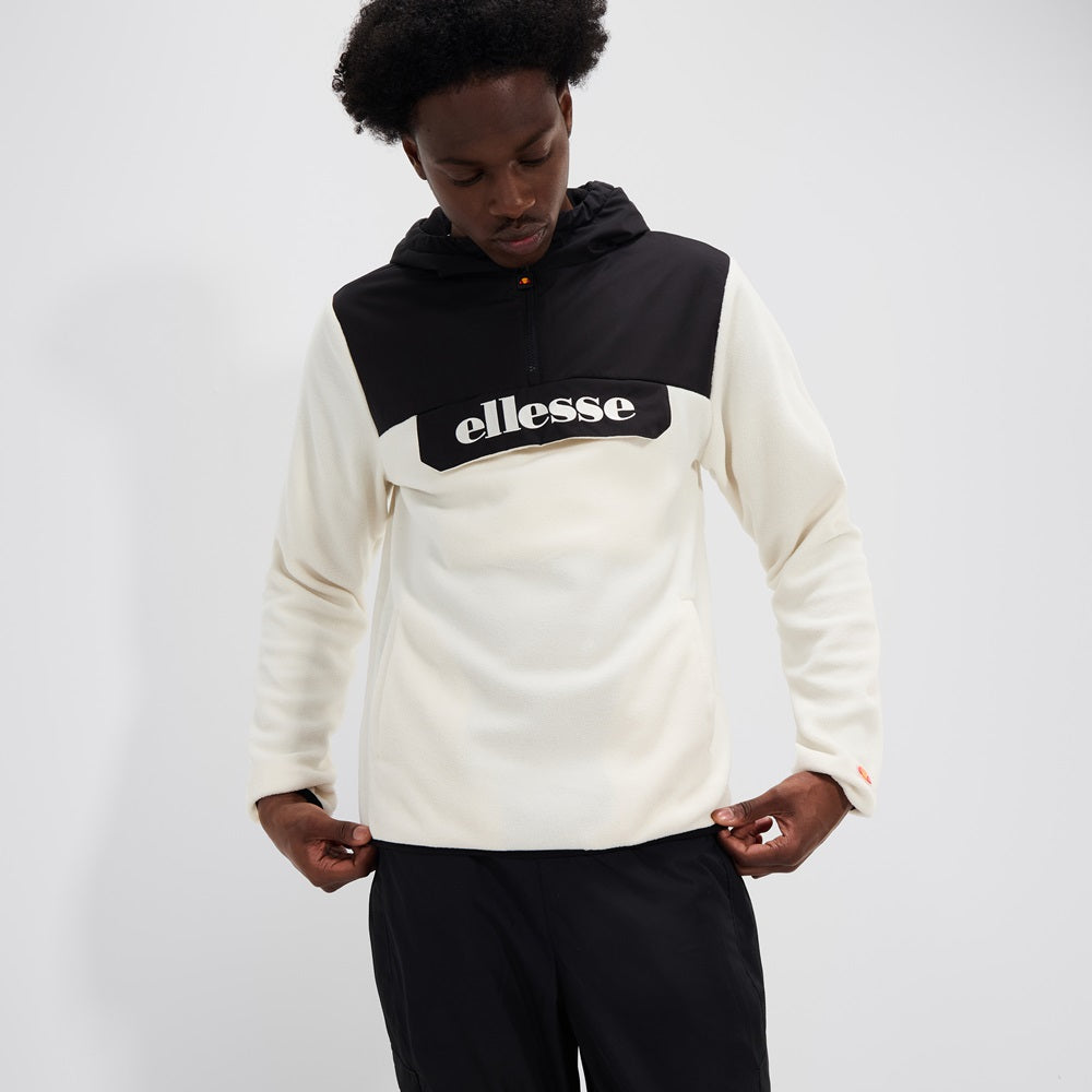 Ellesse Men's Hossu OH fleece Jacket Black/Off White