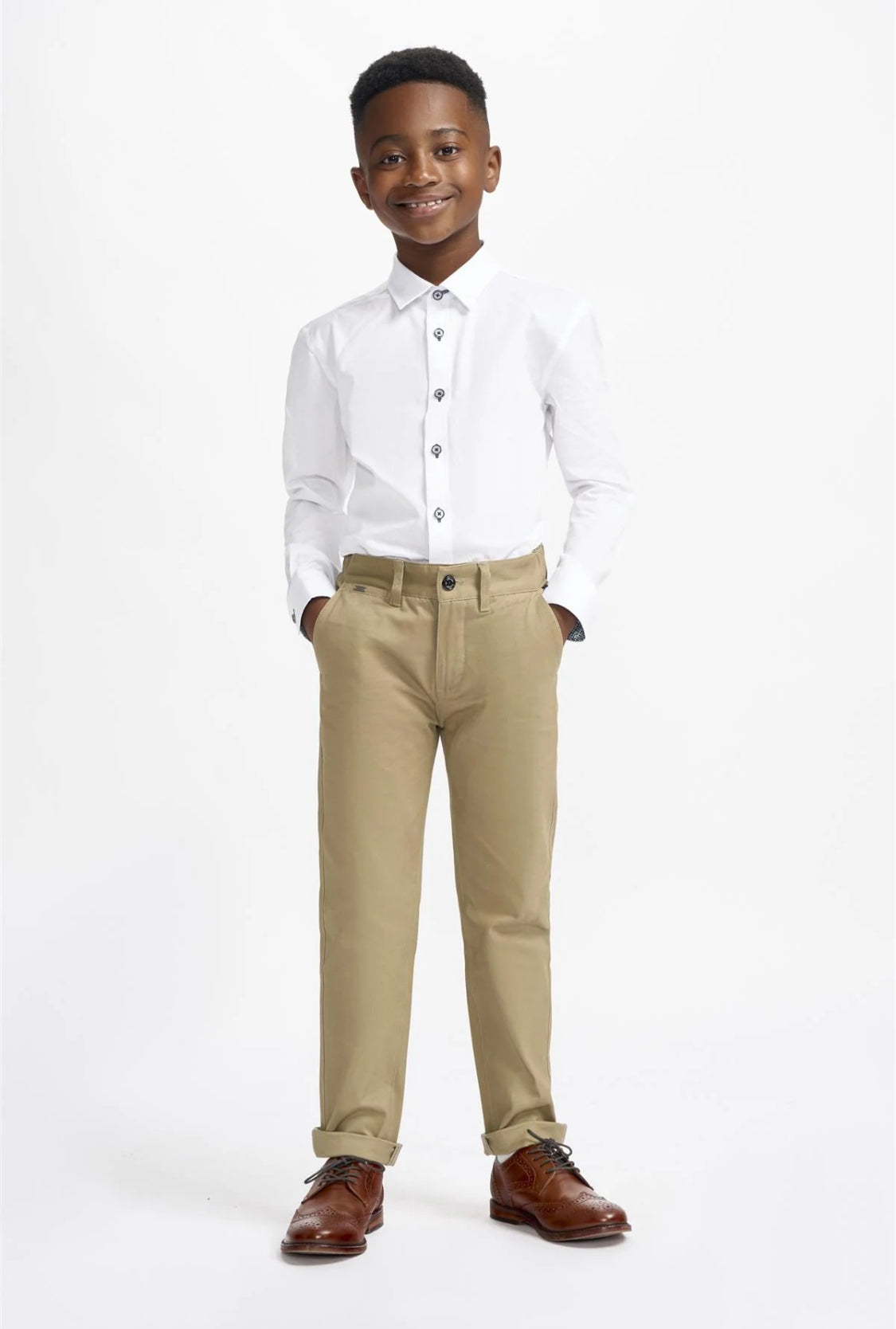 House of Cavani Boys Dakota Chinos Stone