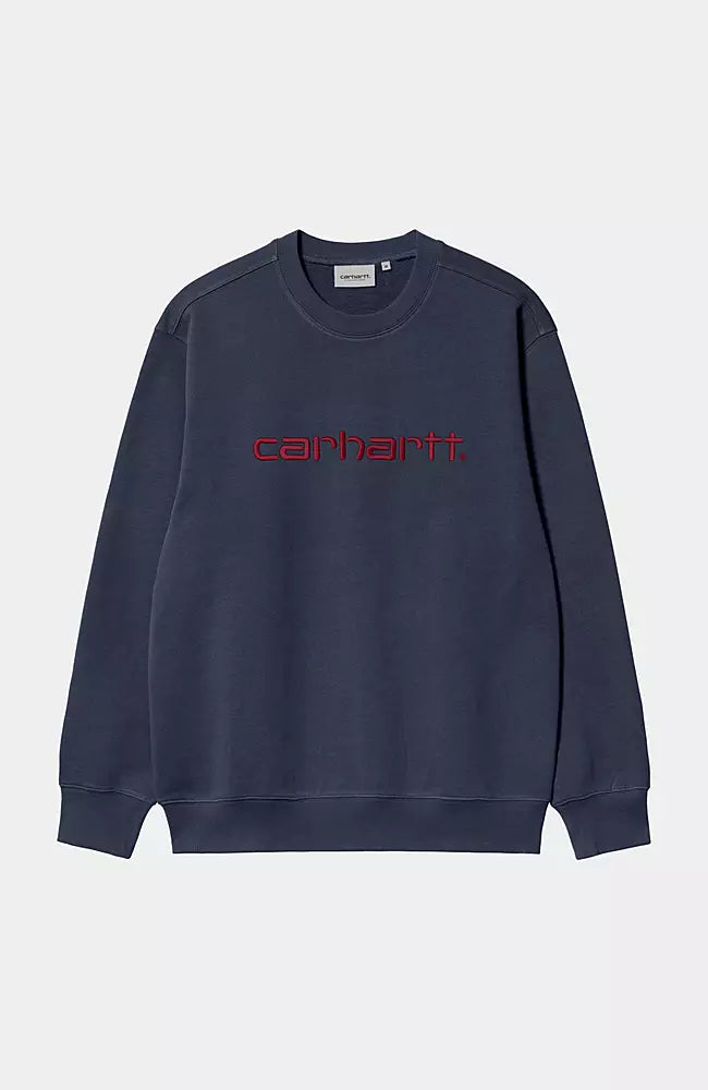 Carhartt Sweatshirt Airforce Blue/Wine