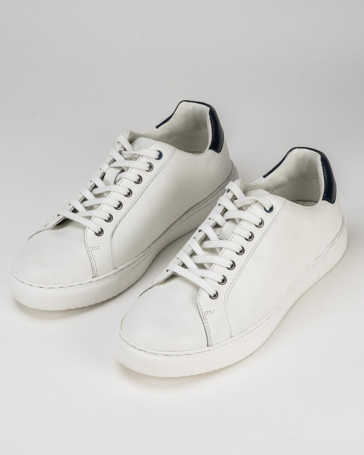 Sloane Mens Bolt Leather Trainers White