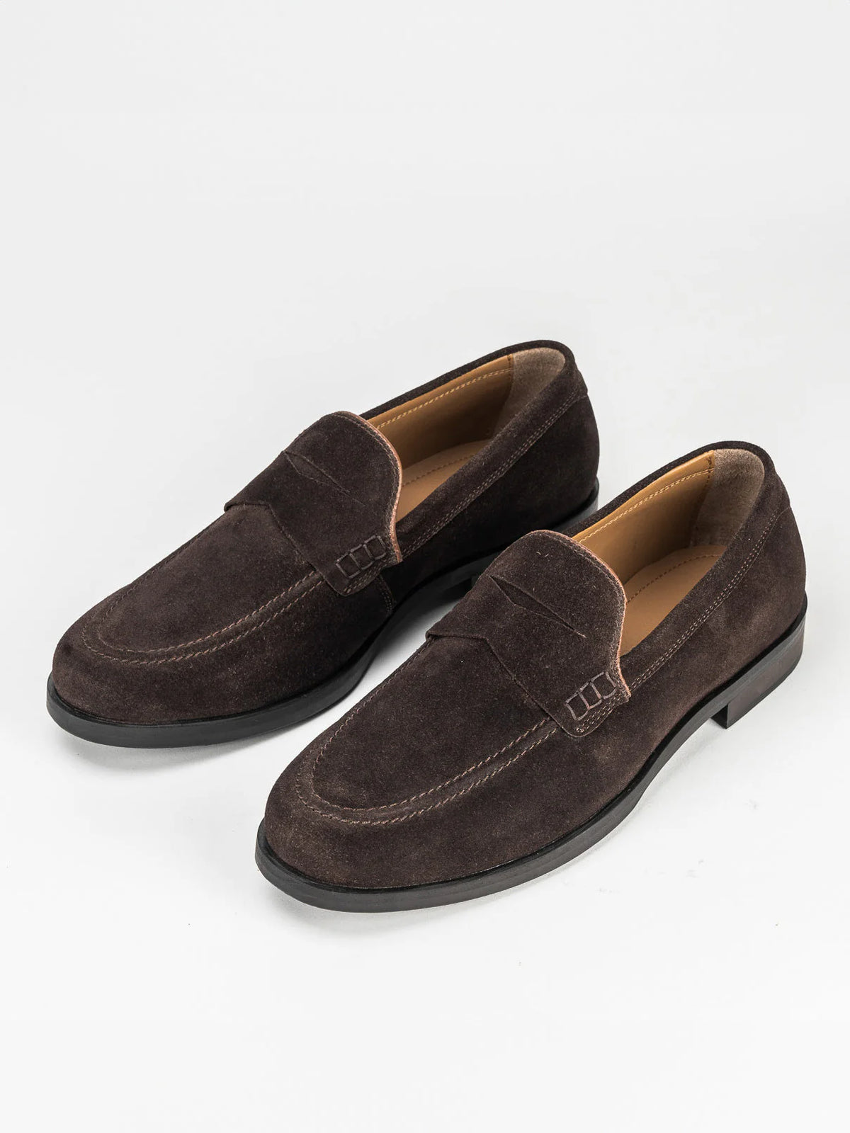 Sloane Mens Seve Suede Loafers Brown