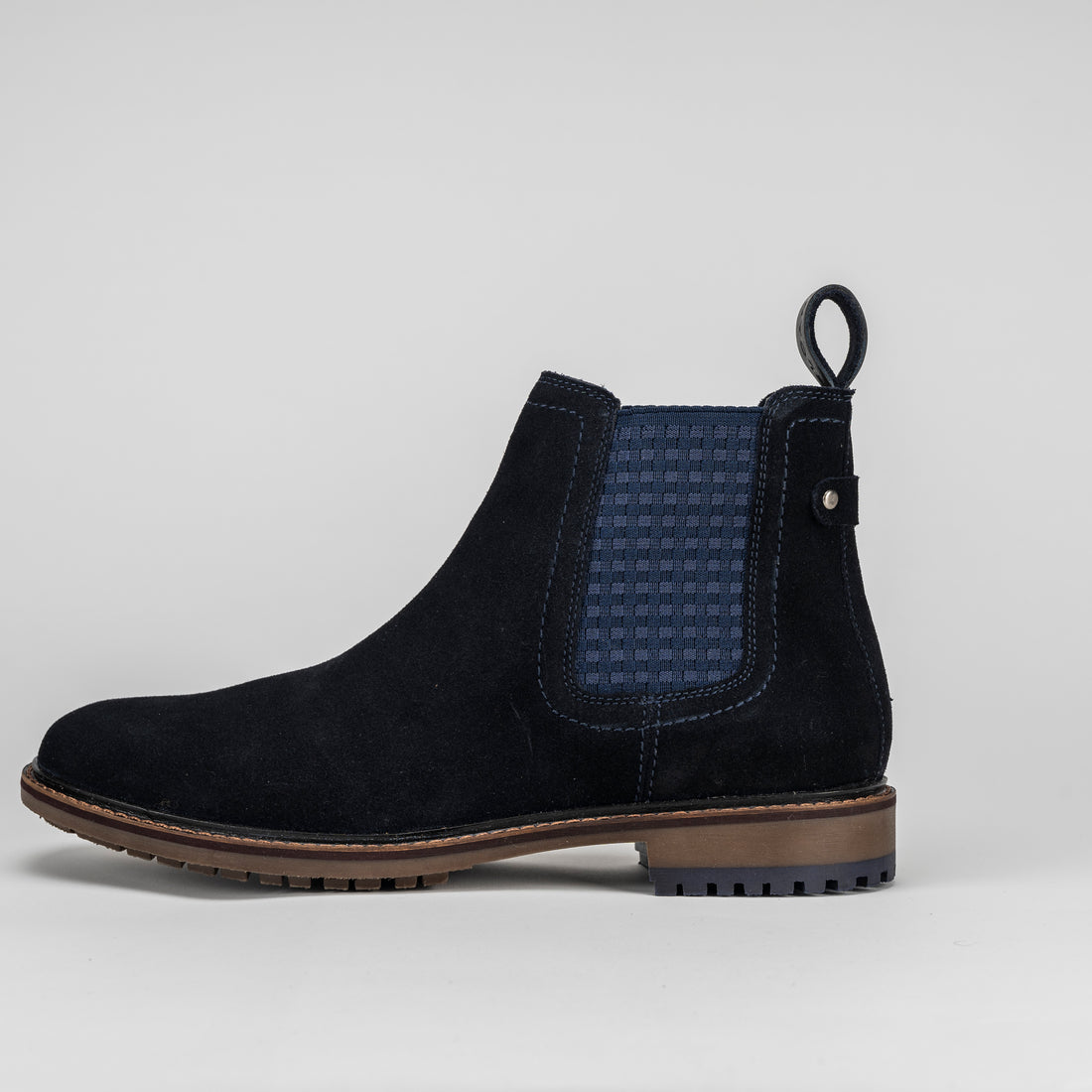 Sloane Mens Ledger Suede Chelsea Boots Navy