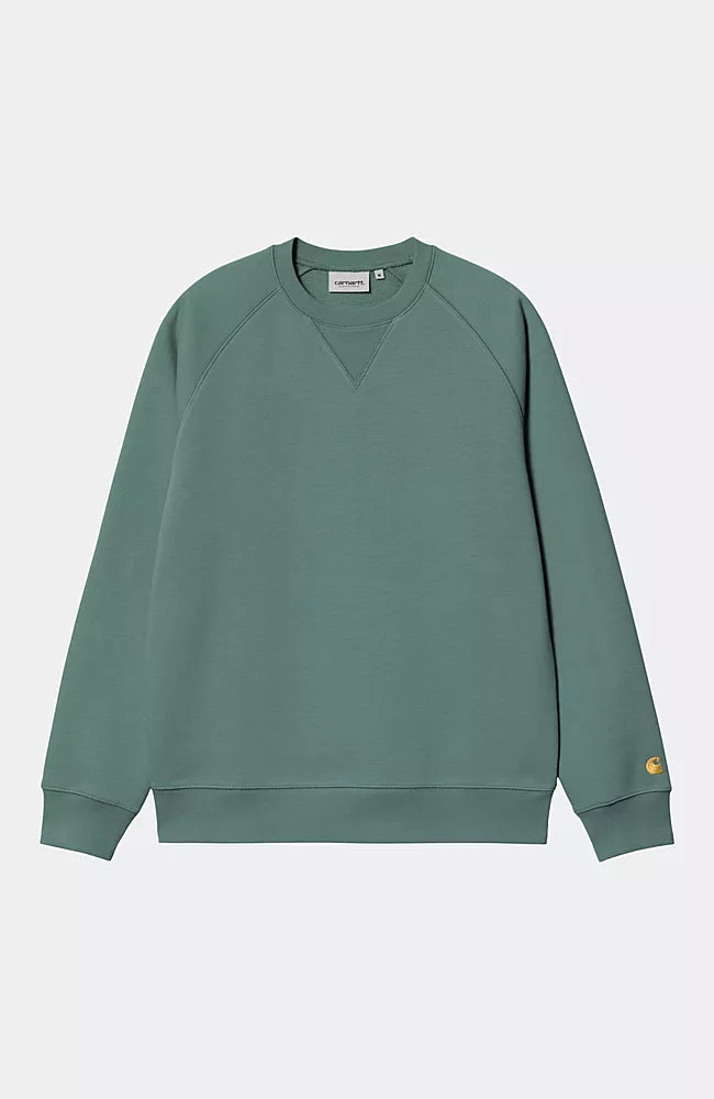 Carhartt Wip Chase sweatshirt sliver pine Green